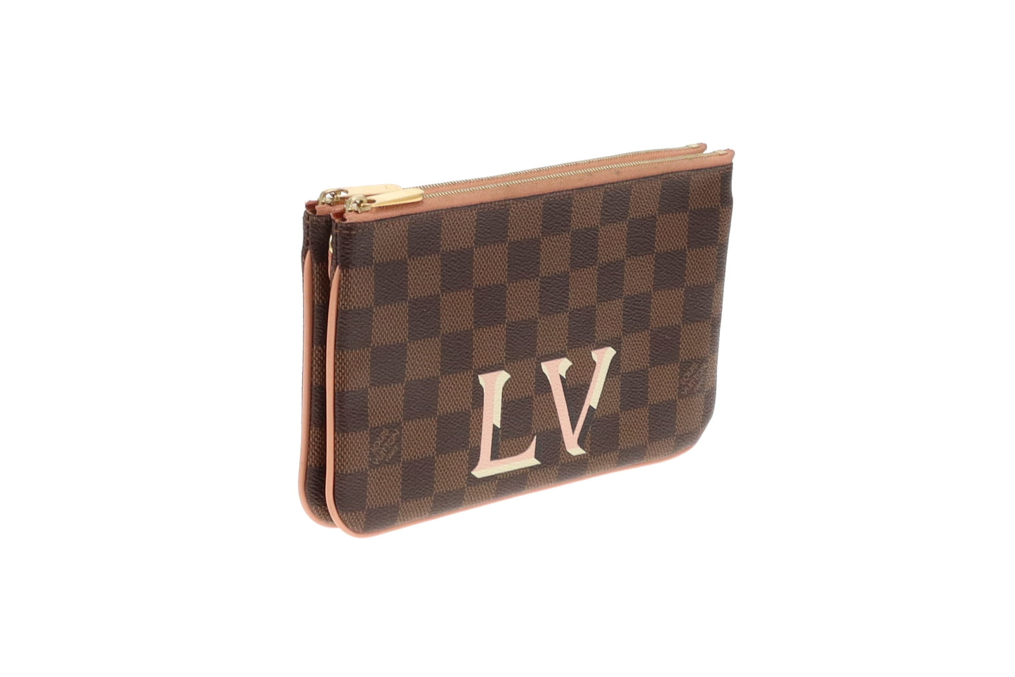Louis Vuitton Damier Ebene LV Double Zip Pochette MI2139 - 2019