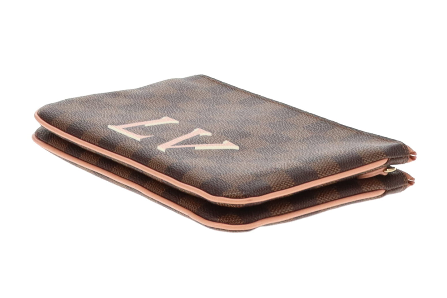 Louis Vuitton Damier Ebene LV Double Zip Pochette MI2139 - 2019