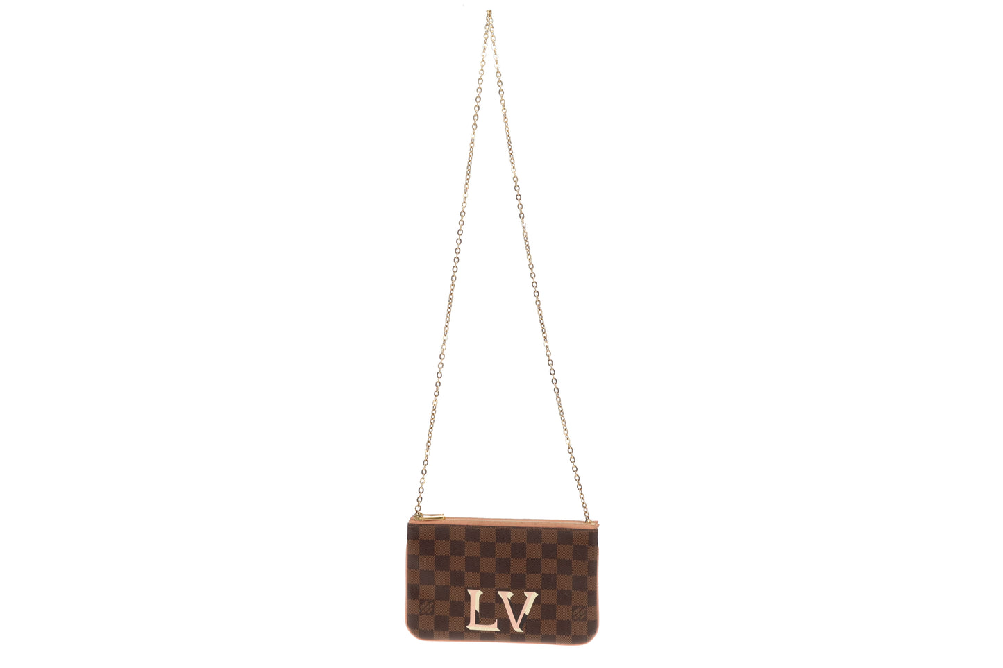 Louis Vuitton Damier Ebene LV Double Zip Pochette MI2139 - 2019