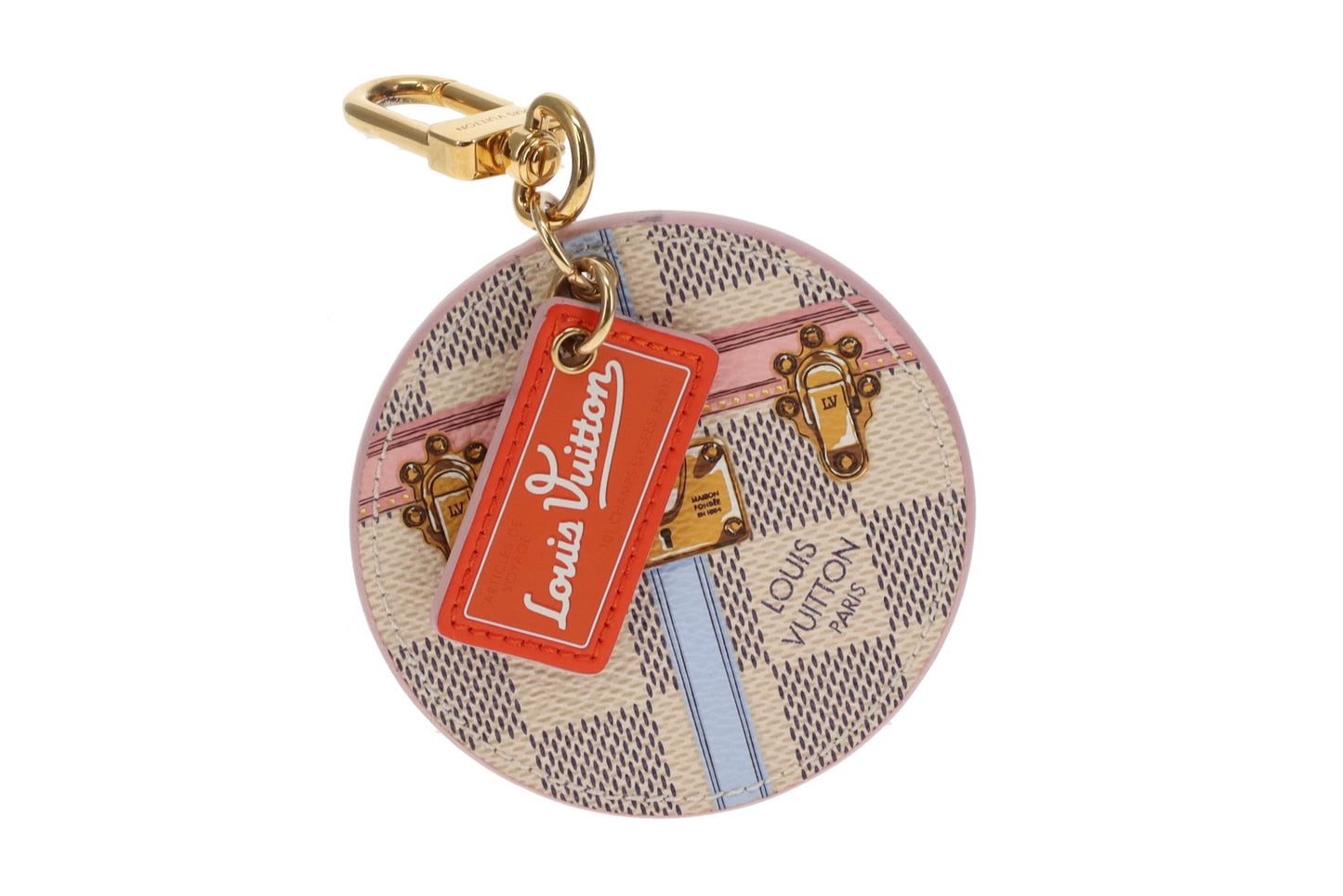 Louis Vuitton Bag Charm Trunks and Bags Damier Azur