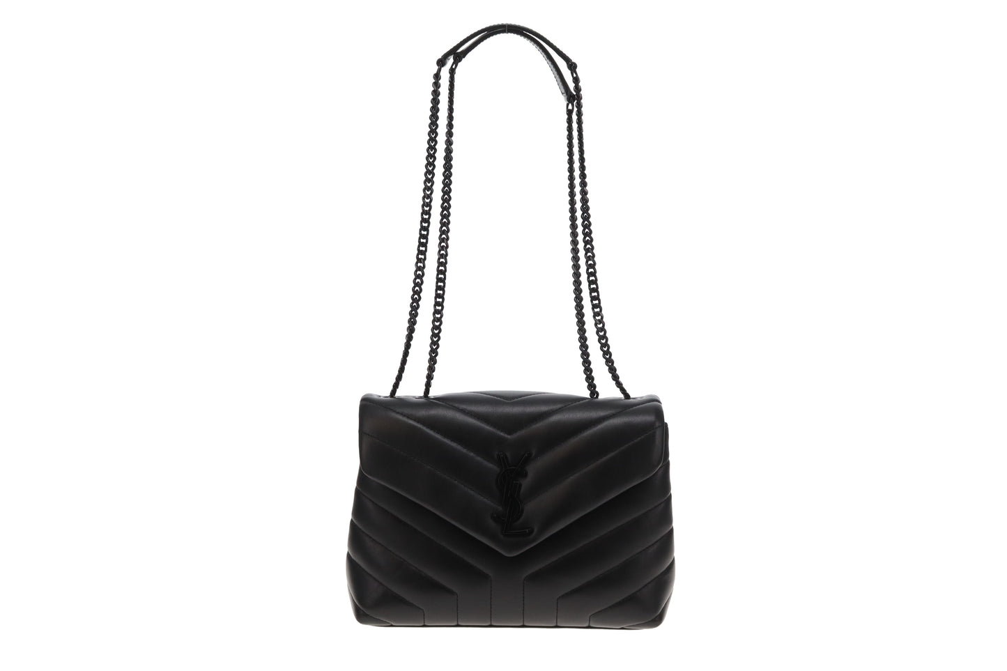 Saint Laurent Loulou Small Black on Black 2023