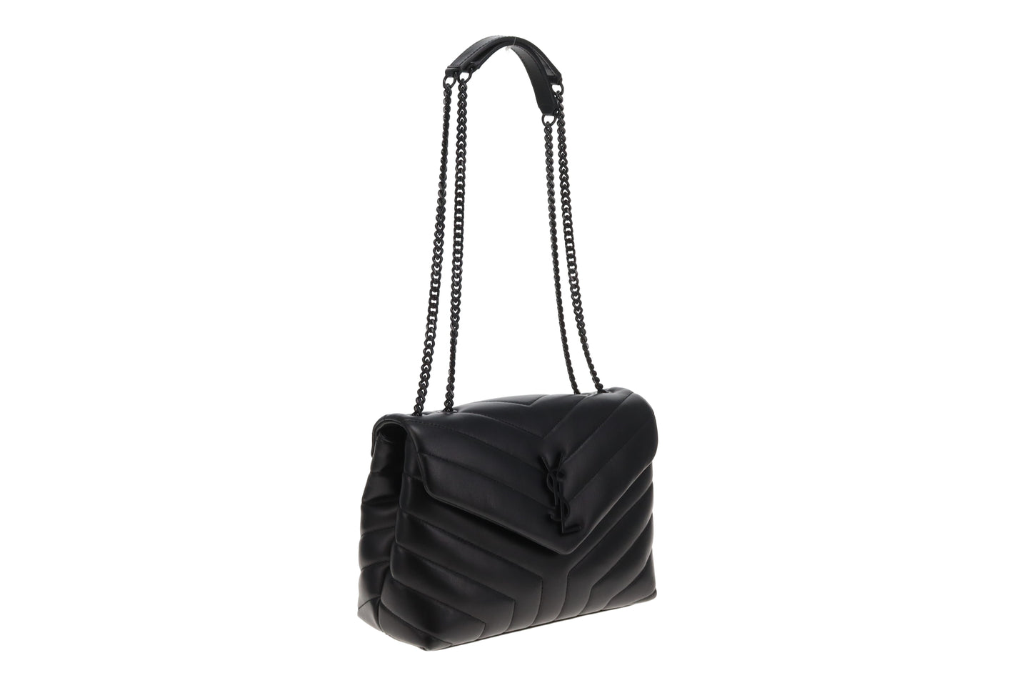 Saint Laurent Loulou Small Black on Black 2023