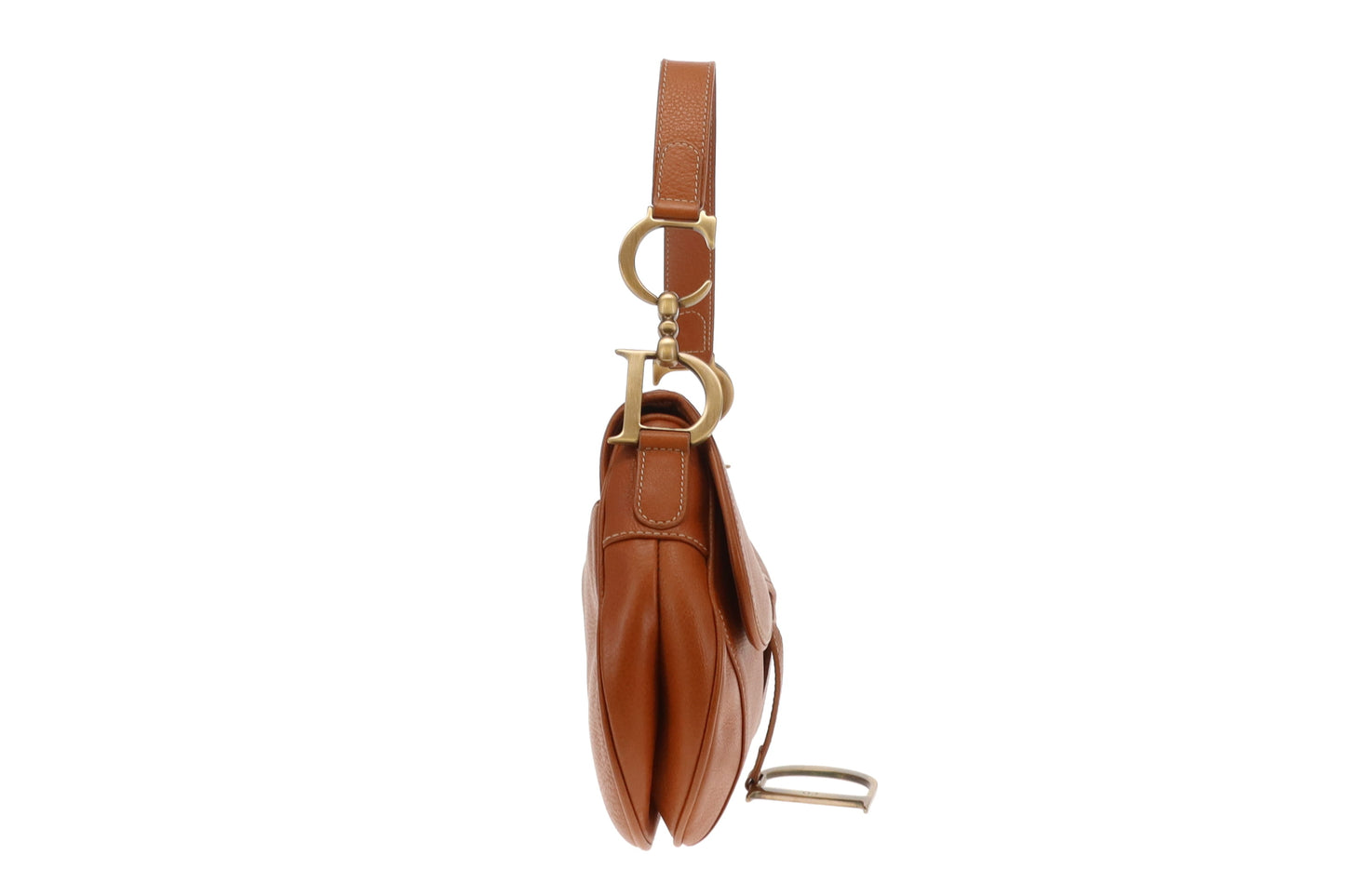 Dior Saddle Bag Tan Leather Vintage 2001