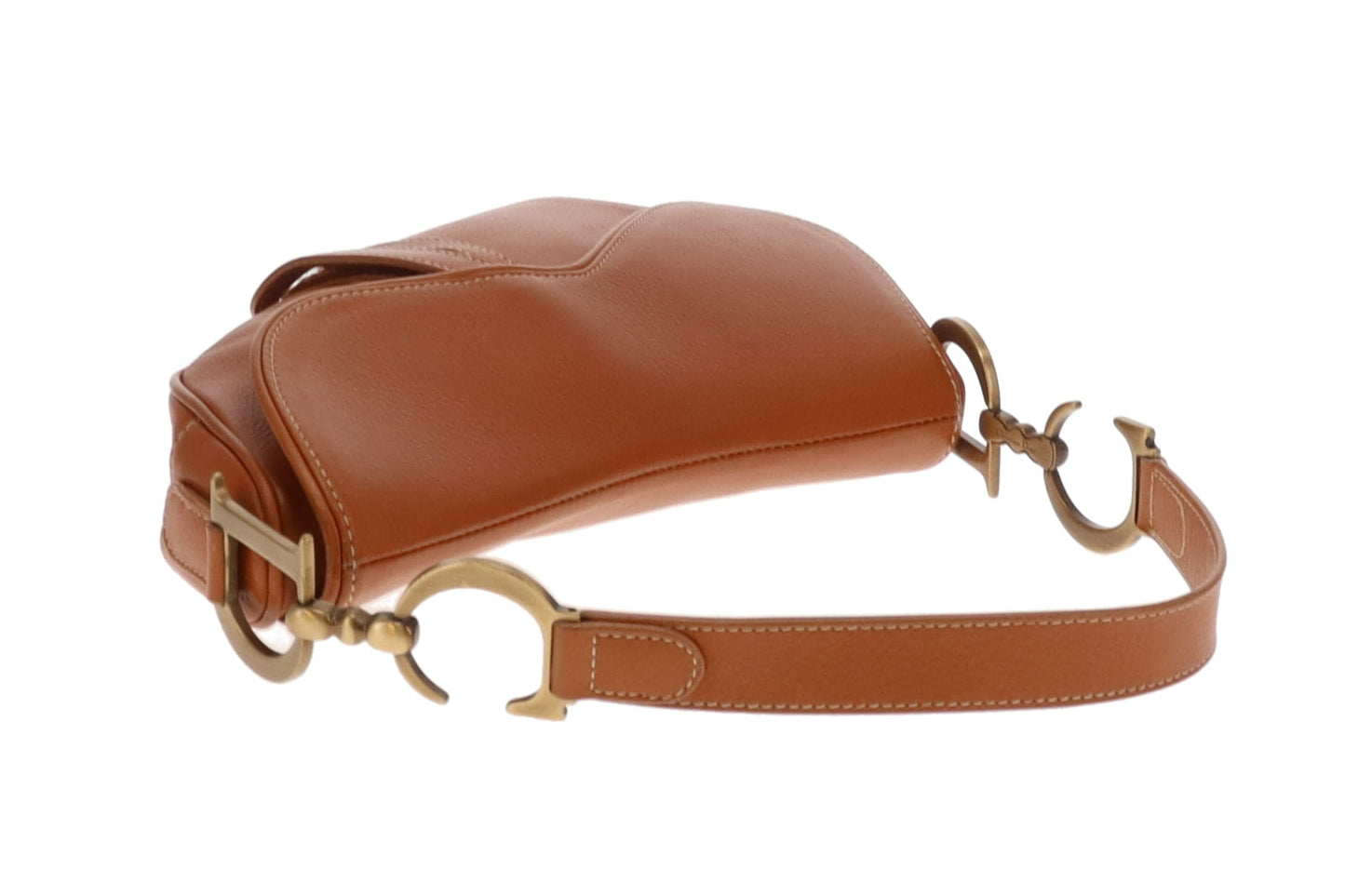 Dior Saddle Bag Tan Leather Vintage 2001