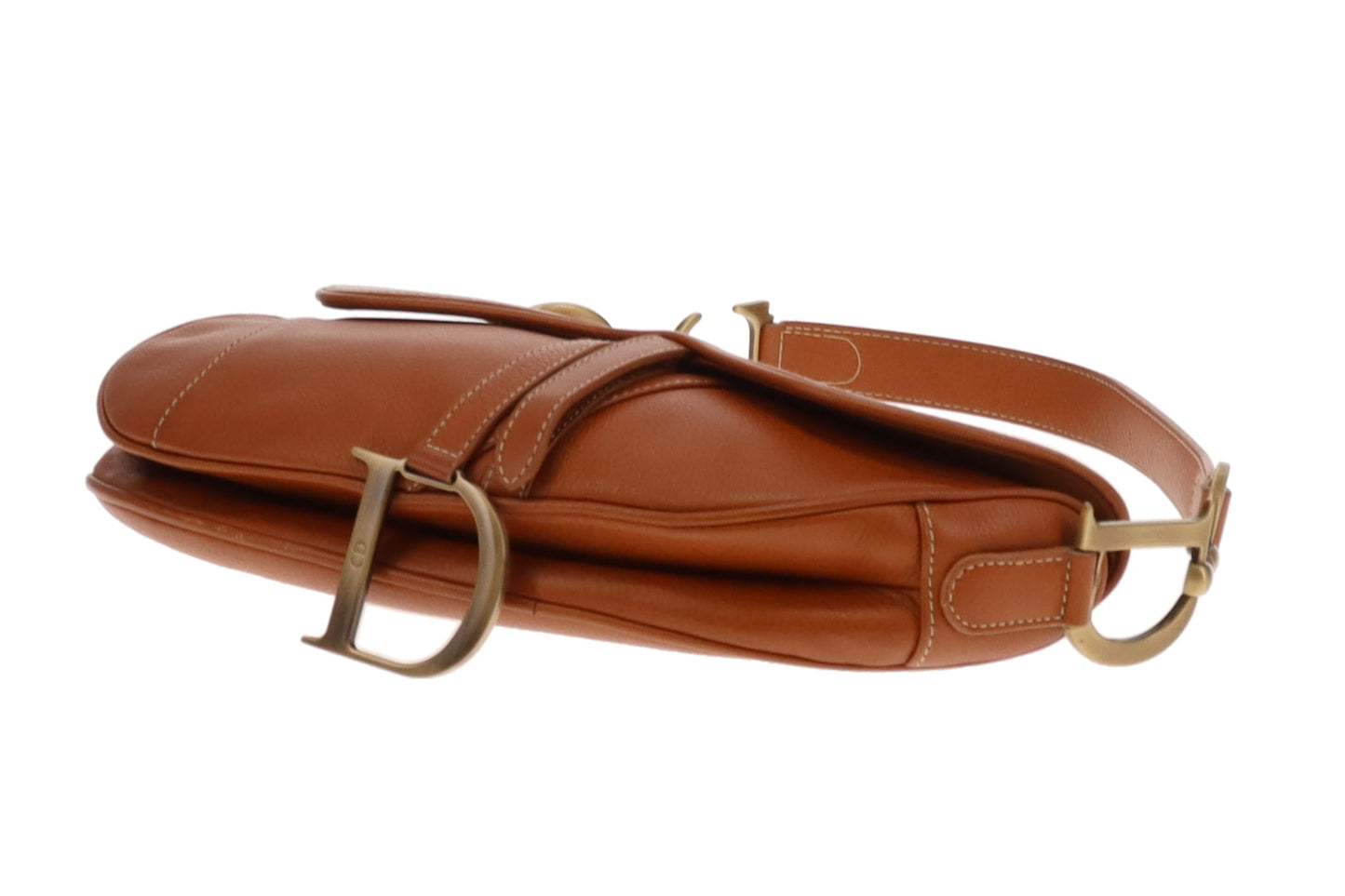 Dior Saddle Bag Tan Leather Vintage 2001