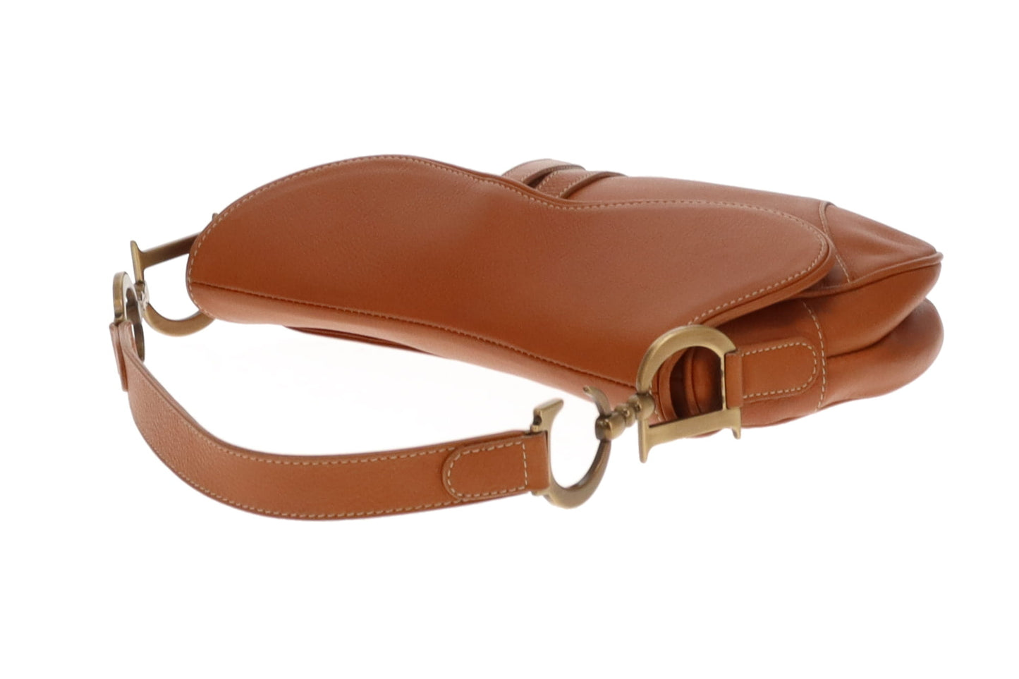 Dior Saddle Bag Tan Leather Vintage 2001