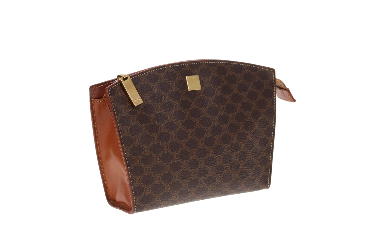 Celine Macadam Vintage Pouch On Chain