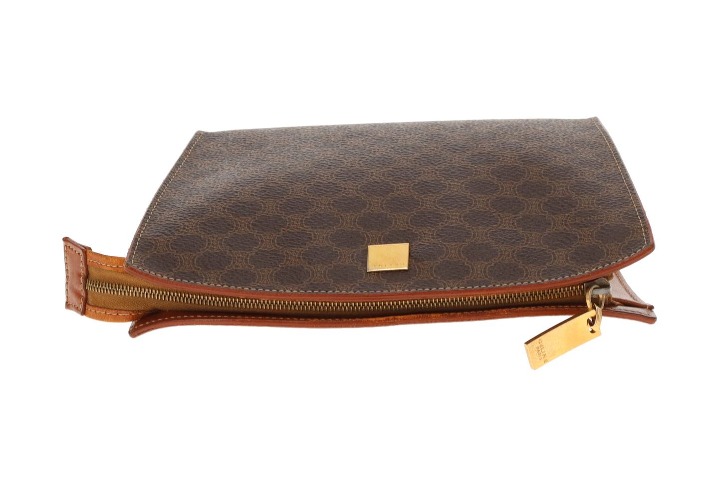 Celine Macadam Vintage Pouch On Chain