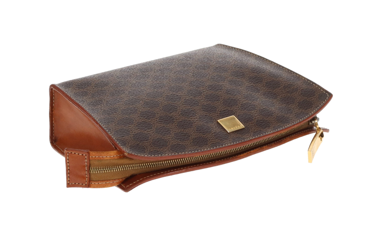Celine Macadam Vintage Pouch On Chain