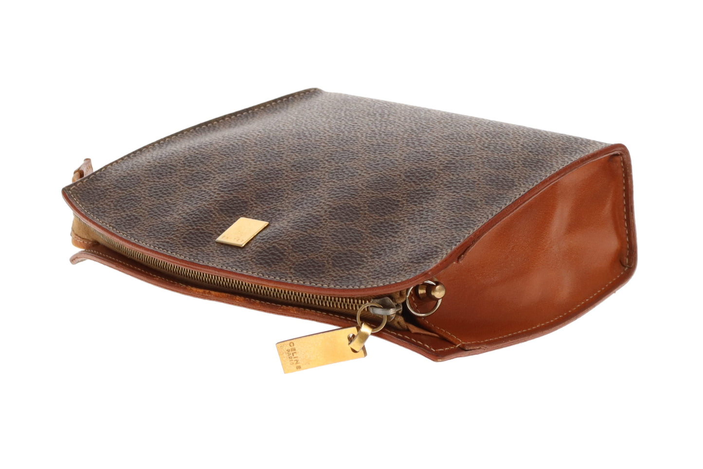 Celine Macadam Vintage Pouch On Chain