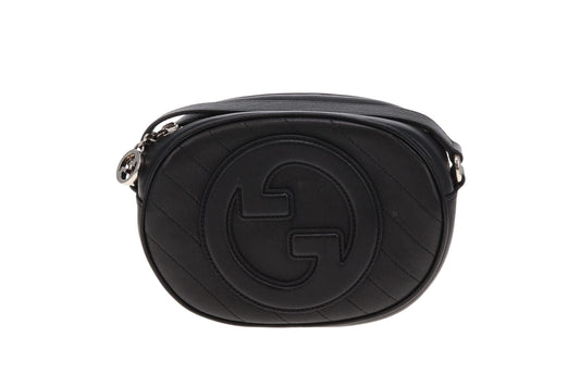 Gucci Blondie Black Oval Crossbody