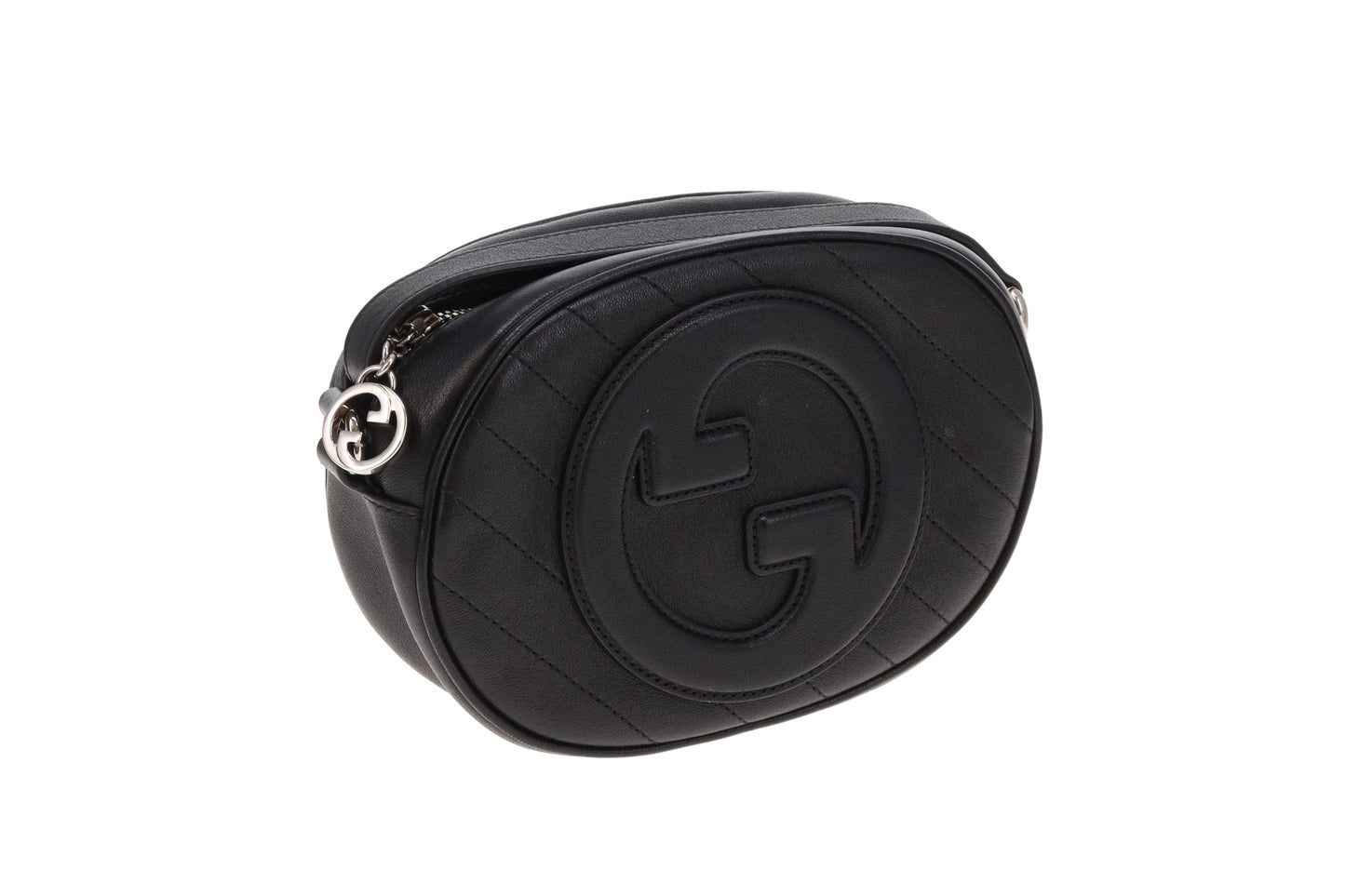 Gucci Blondie Black Oval Crossbody