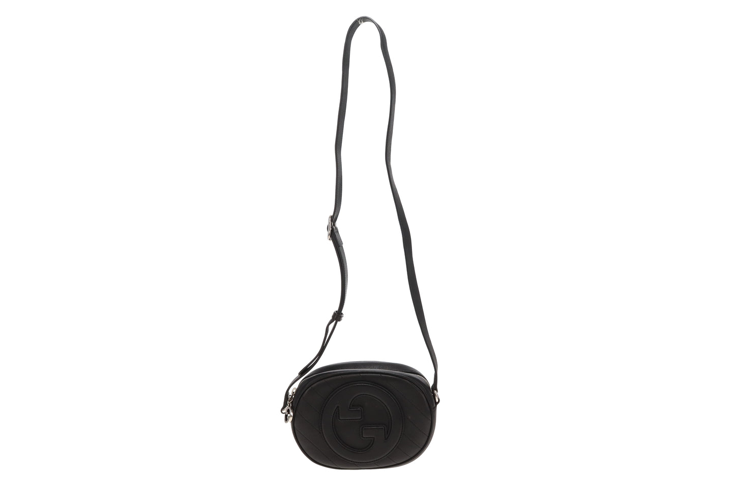 Gucci Blondie Black Oval Crossbody