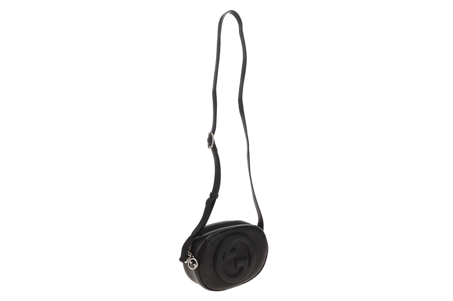 Gucci Blondie Black Oval Crossbody