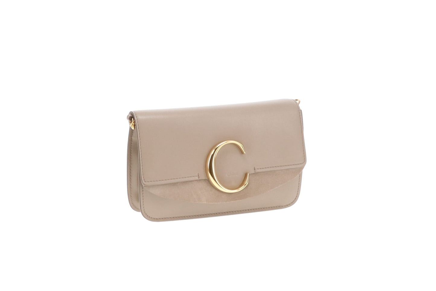 Chloe C Chain Mini Bag Motty Grey