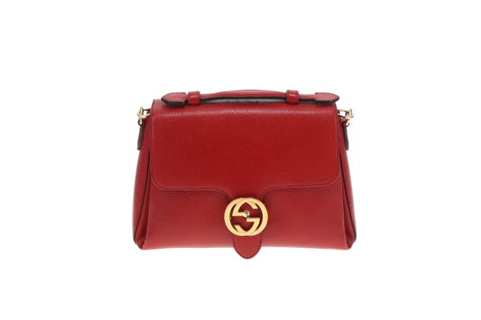 Gucci Interlocking G Red Satchel