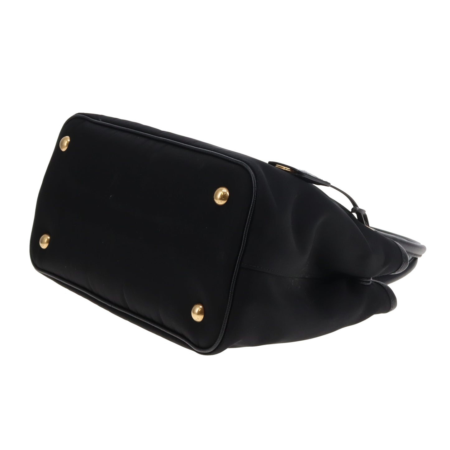 Prada 2-Way Handbag Black Nylon and Saffiano