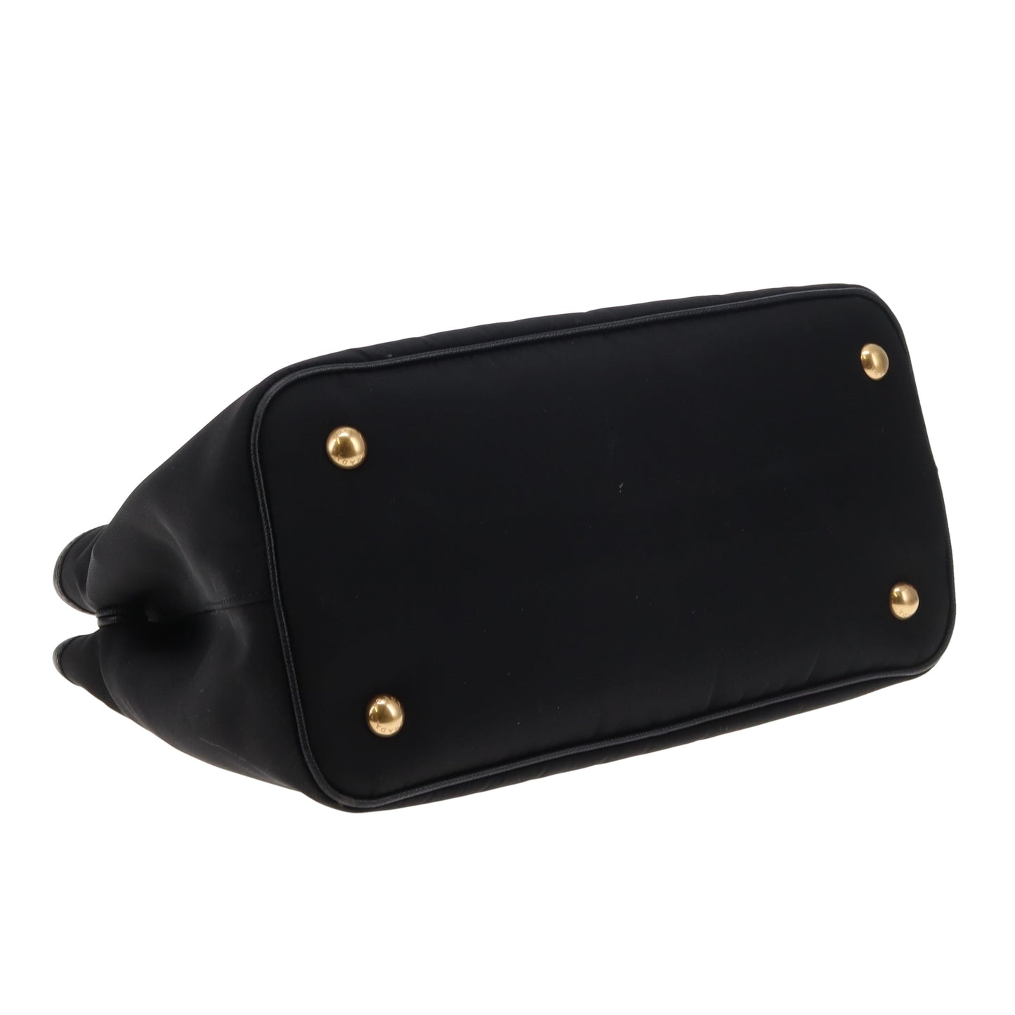 Prada 2-Way Handbag Black Nylon and Saffiano