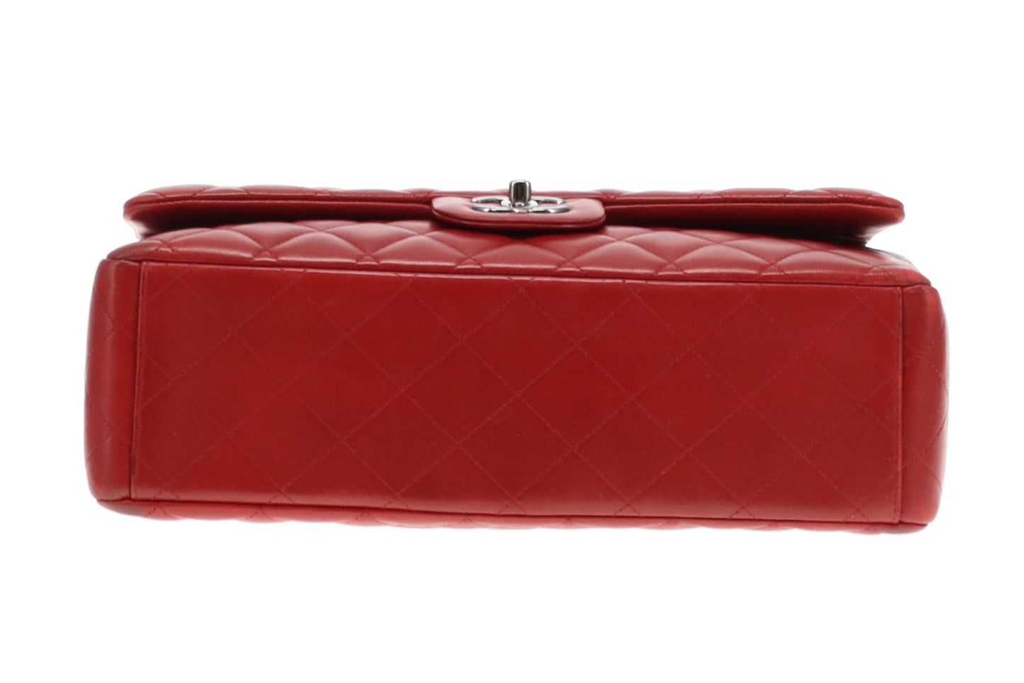 Chanel Rouge Leather Classic Maxi Double Flap 2013/14