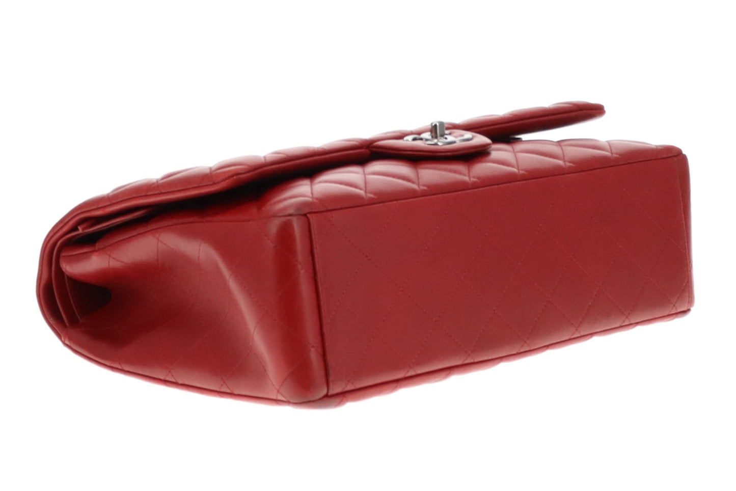 Chanel Rouge Leather Classic Maxi Double Flap 2013/14