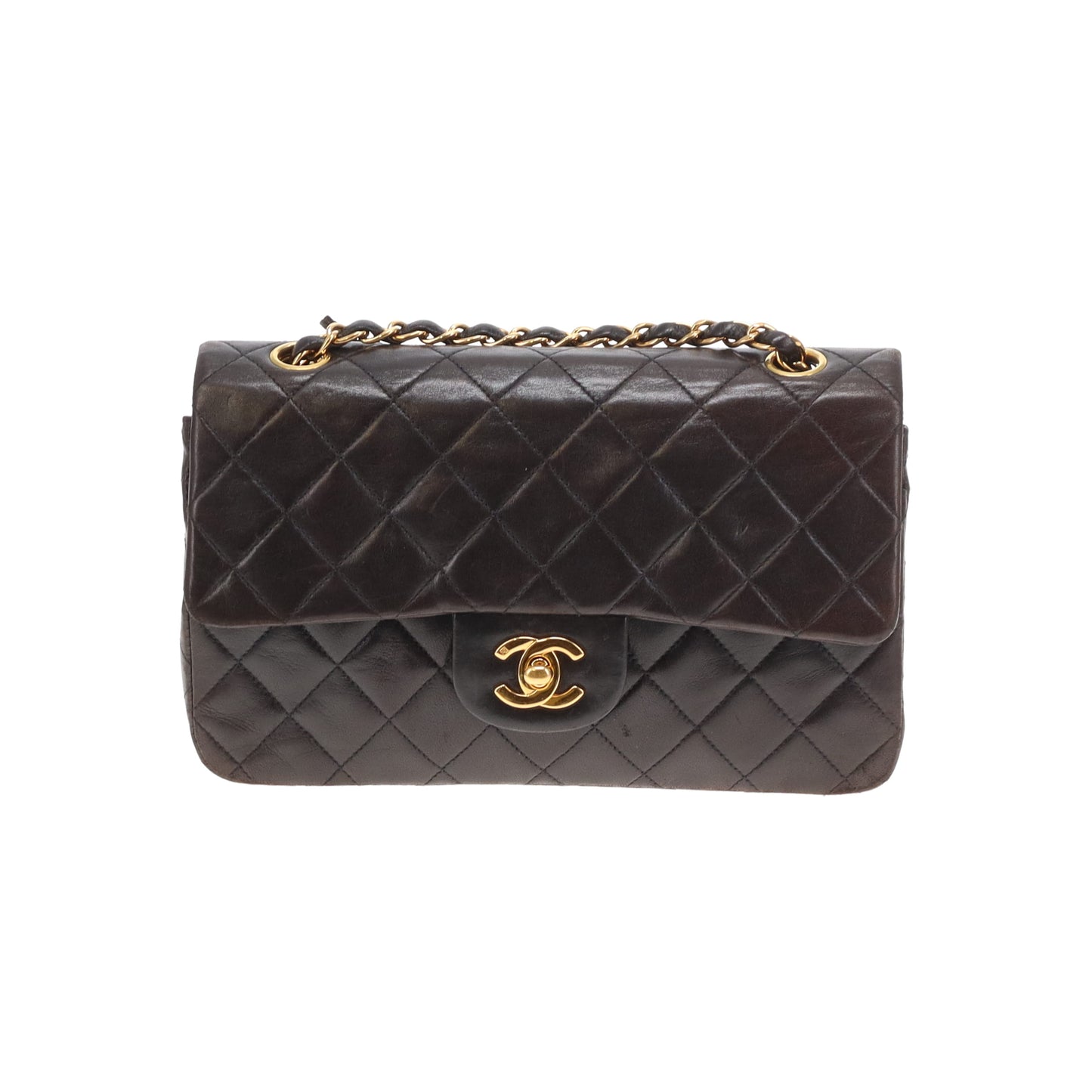 Chanel Classic Double Flap Small Brown Lamb GHW 1997/99