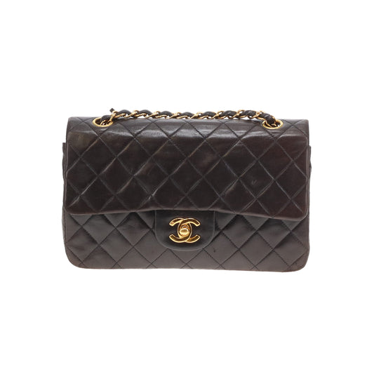 Chanel Classic Double Flap Small Brown Lamb GHW 1997/99