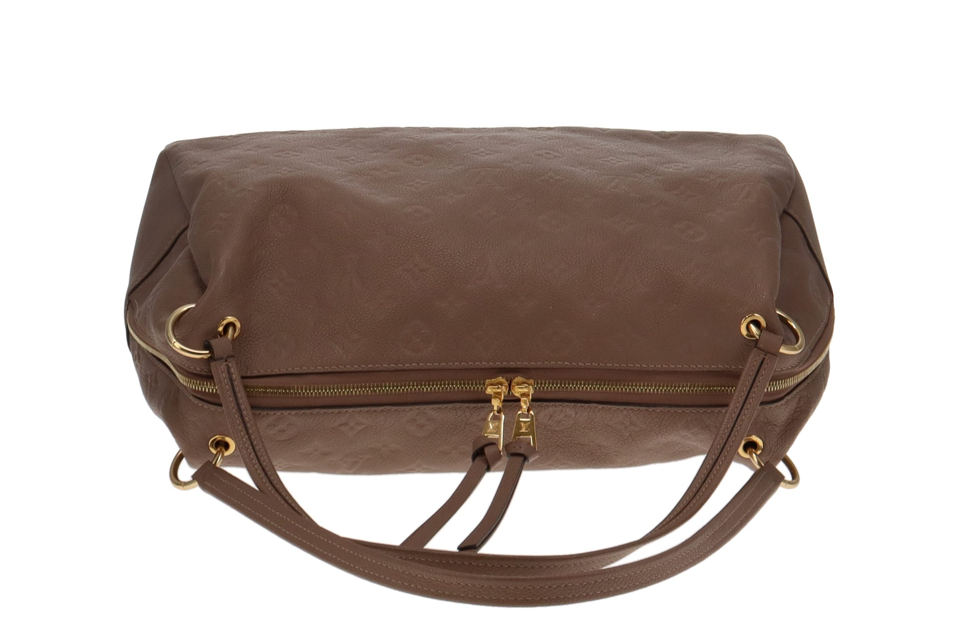 Louis Vuitton Ponthieu Taupe Glace Beige Monogram Empreinte