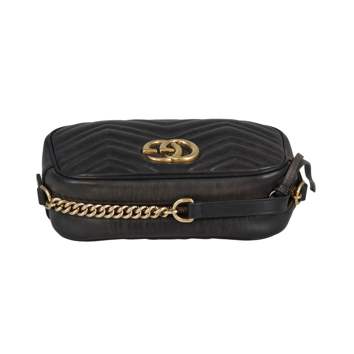 Gucci Marmont Camera Crossbody (OM Small) Black GHW