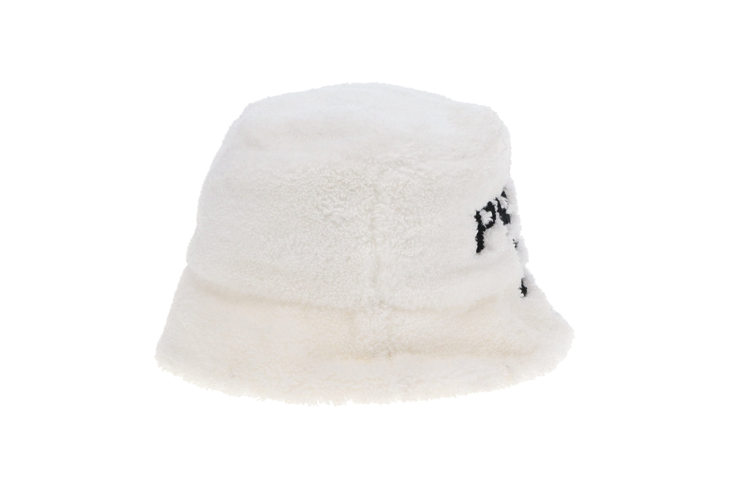 Prada Logo Bucket Hat Cotton White