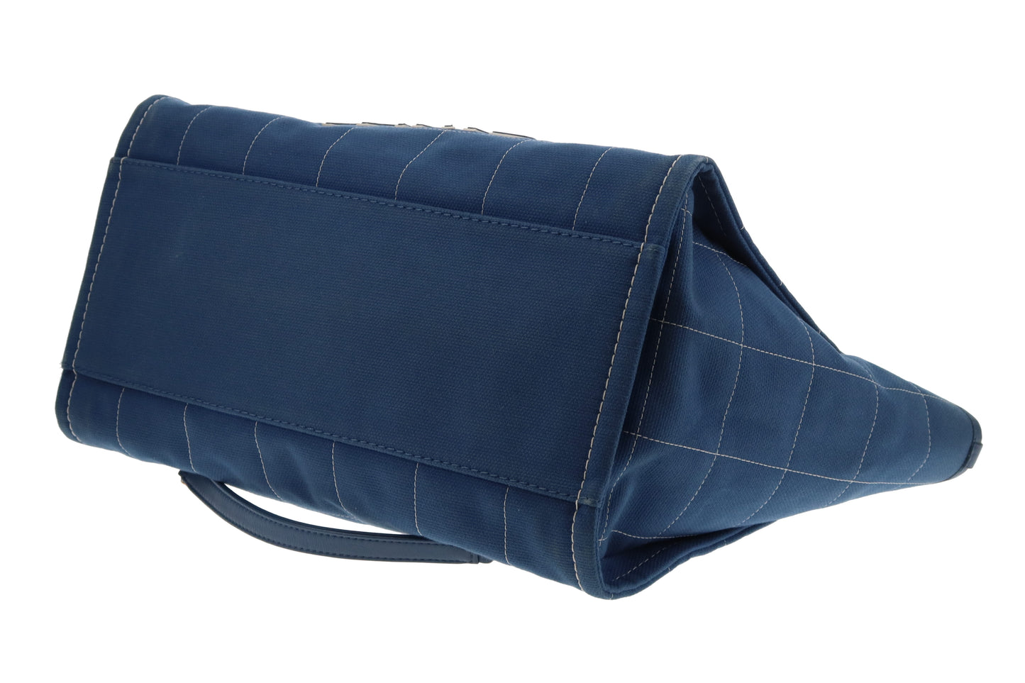 Chanel Deauville Large Denim Blue Shopping Tote 2023