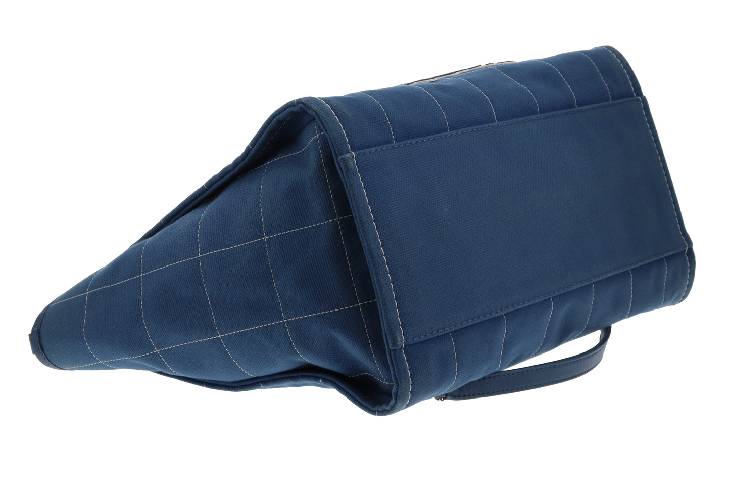 Chanel Deauville Large Denim Blue Shopping Tote 2023