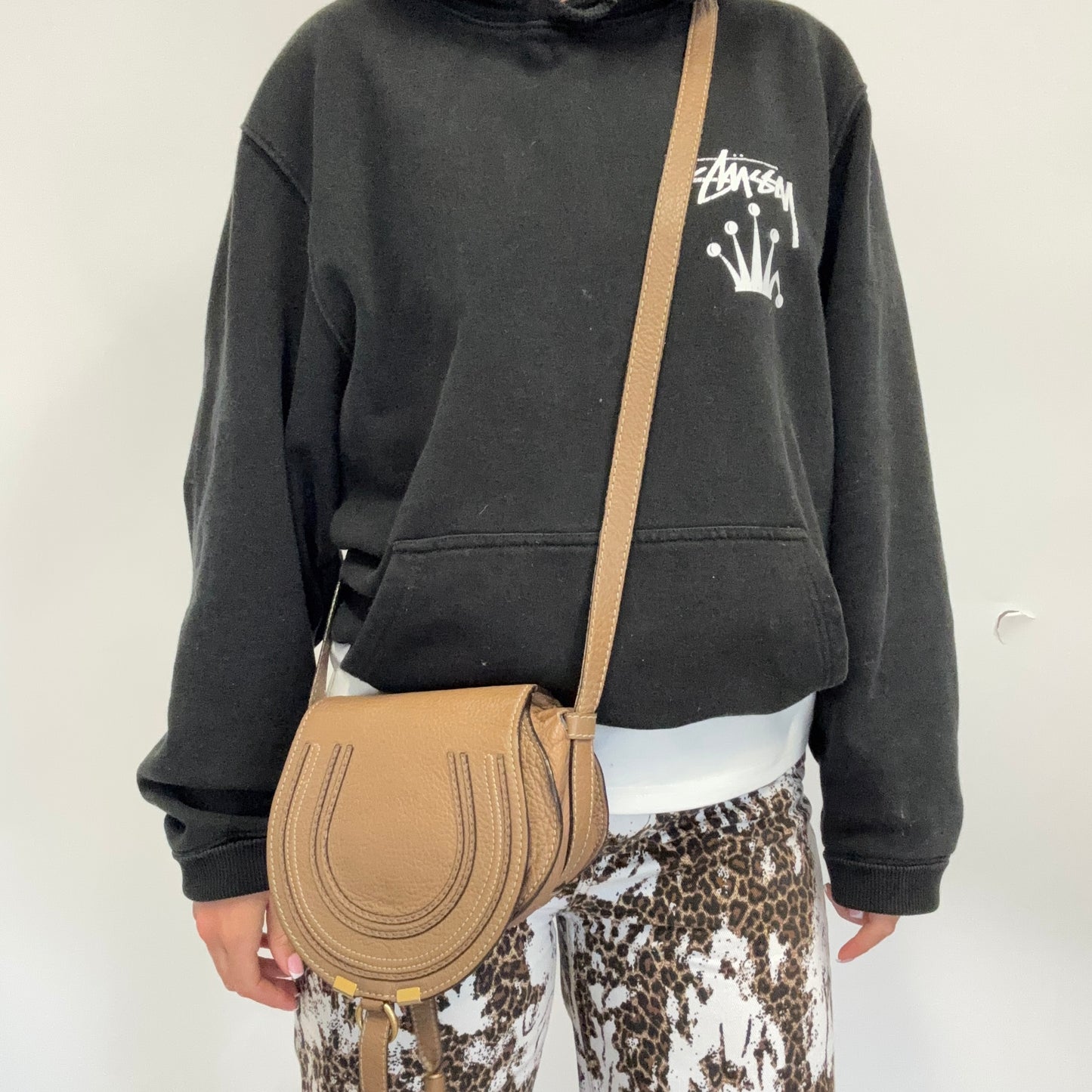 Chloe Marcie Crossbody Bag Brown Small