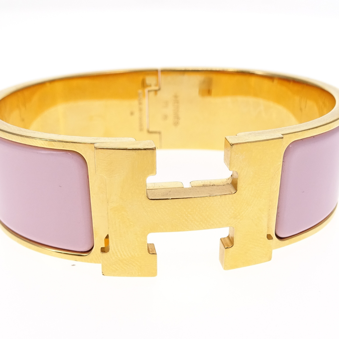 Hermes Clic Clac H Rose Candeur GHW PM