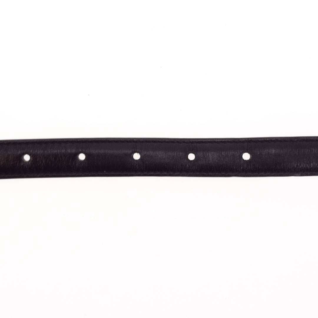 Celine Triomphe Belt 18 in Black Taurillon Leather 80cm