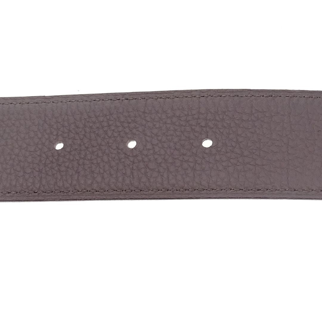 Hermes Belt Noir and Etain with Constance Buckle