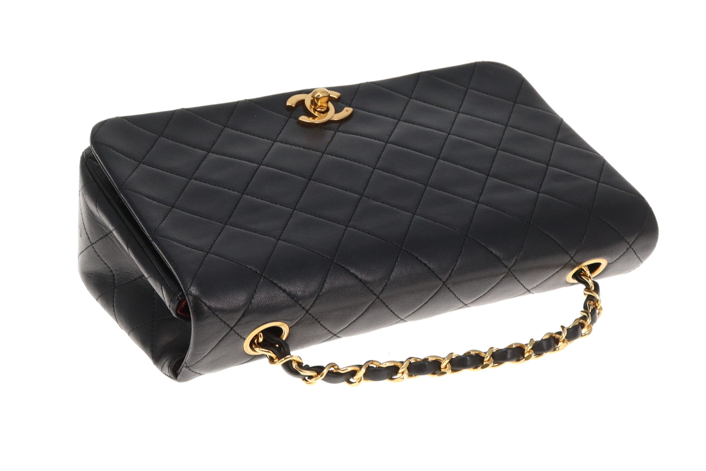 Chanel Classic Full Flap Black Lambskin GHW 1989/91