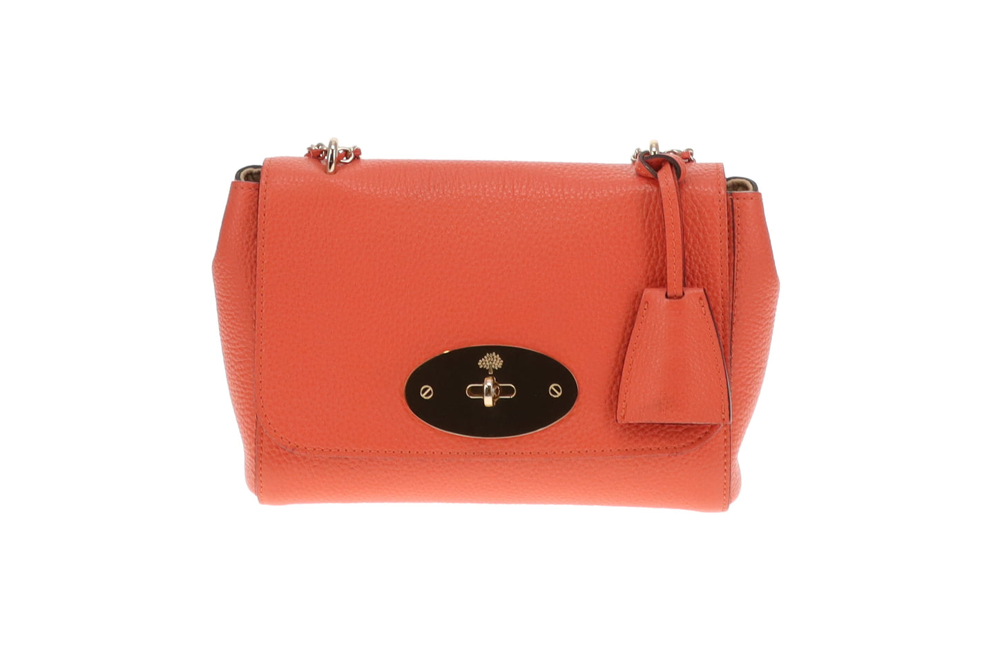 Mulberry Coral Orange Small Classic Grain Regular Lily