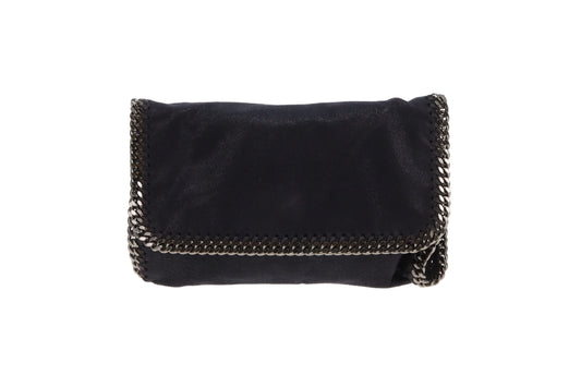 Stella McCartney Falabella Flap Shoulder Bag Navy SHW
