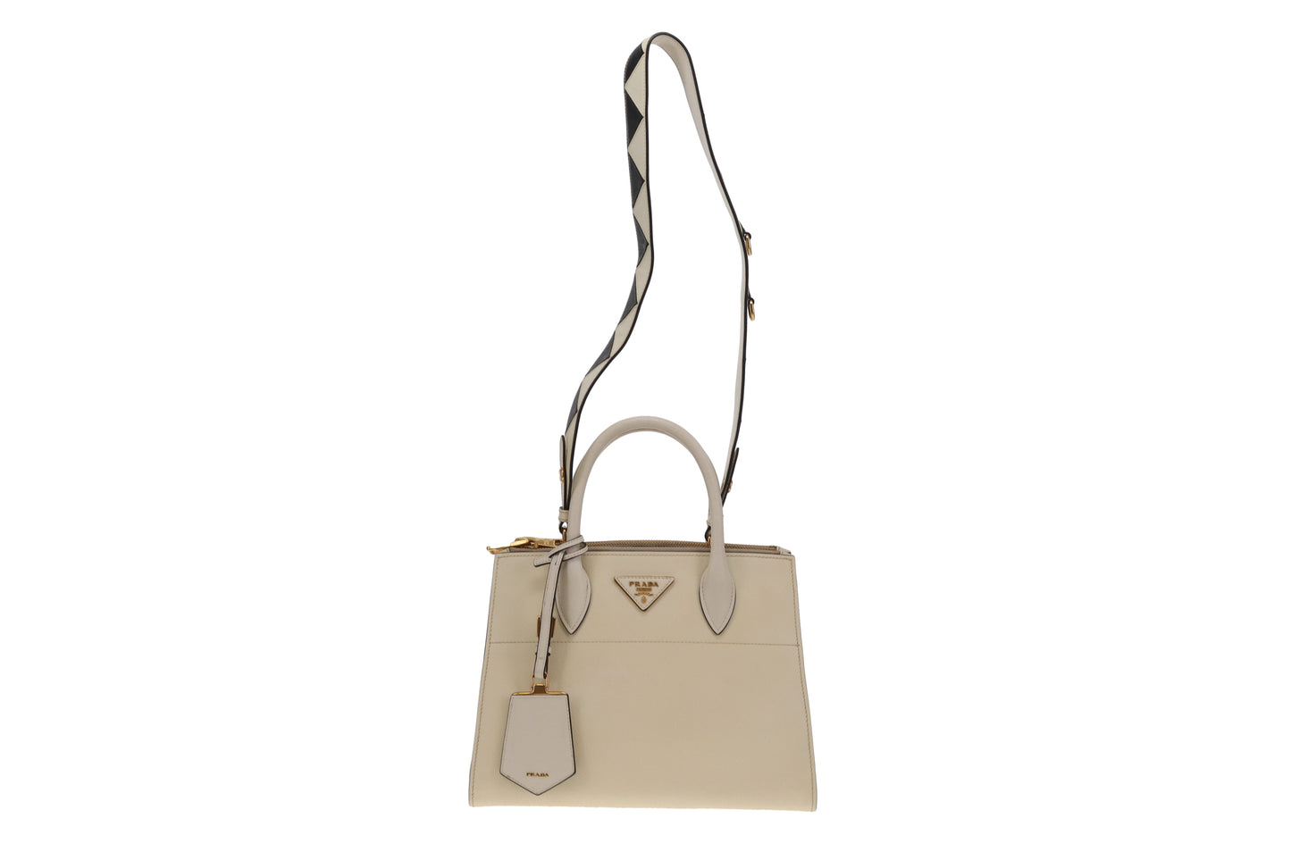 Prada Paradigme City Calfskin Greche  Tote