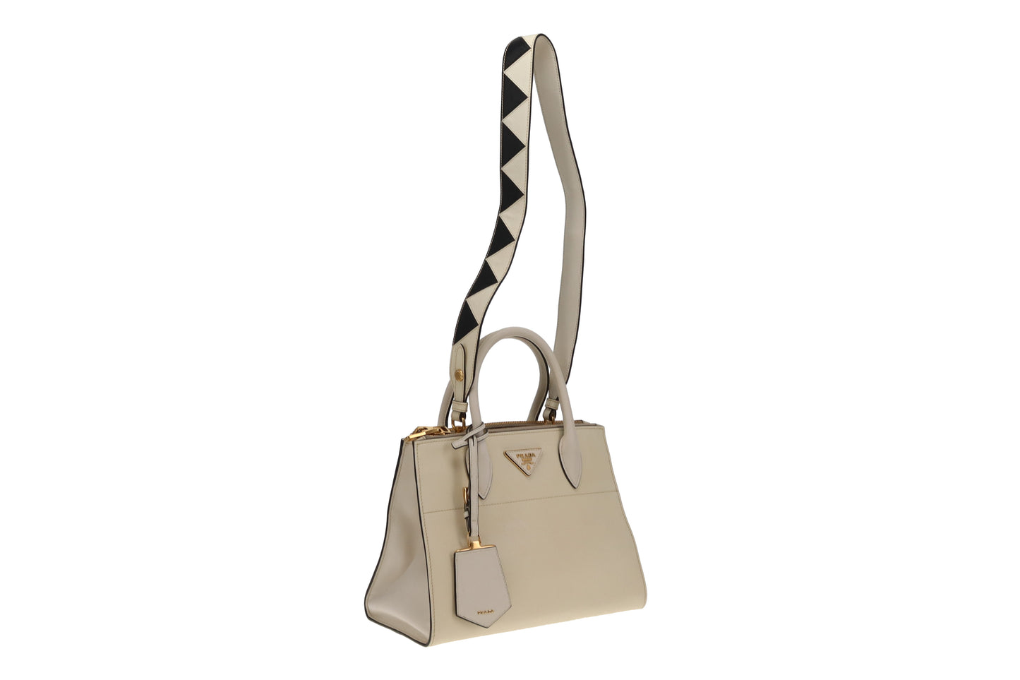 Prada Paradigme City Calfskin Greche  Tote