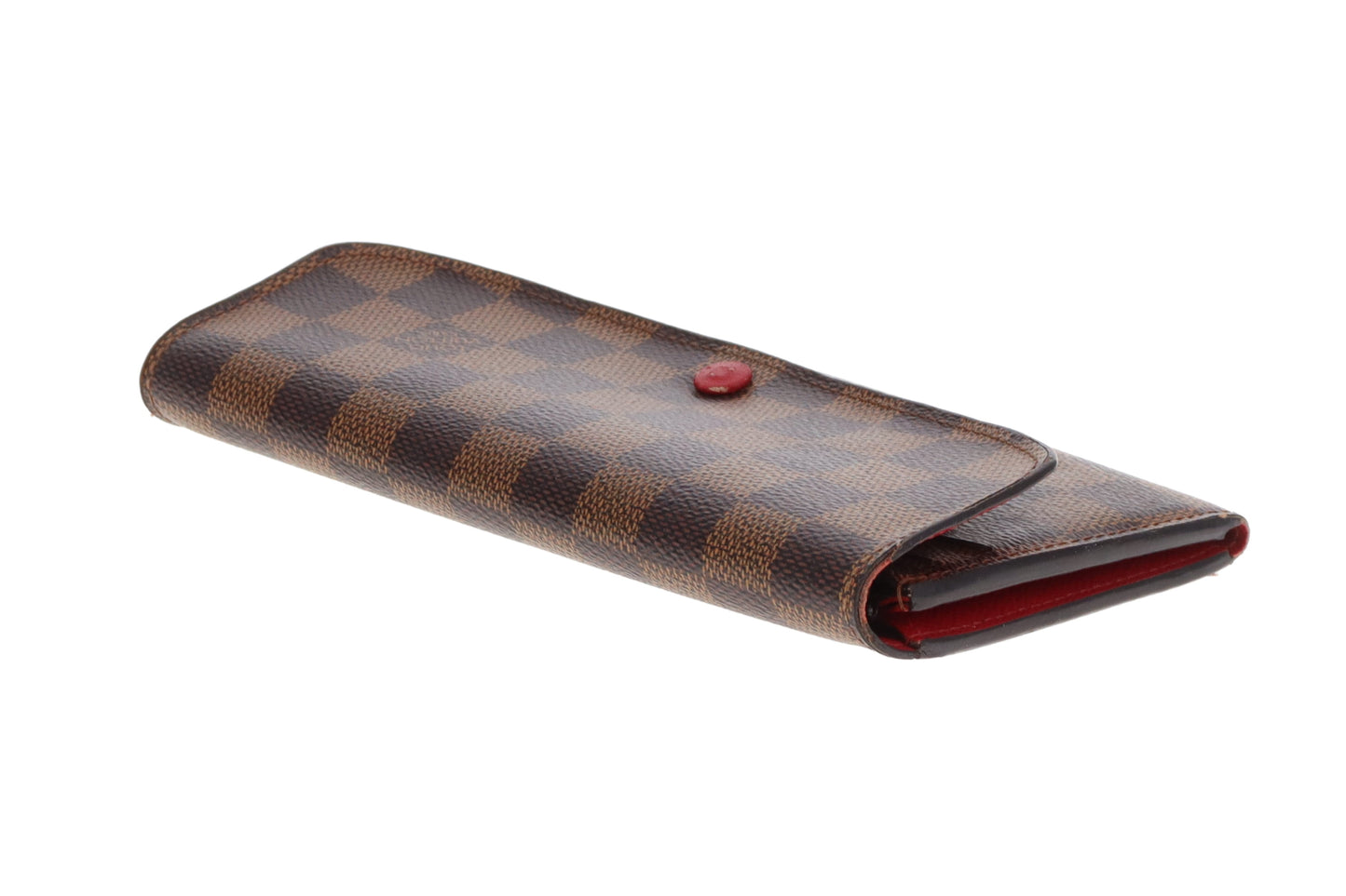 Louis Vuitton Emilie Wallet Damier Ebene & Rouge TA5107