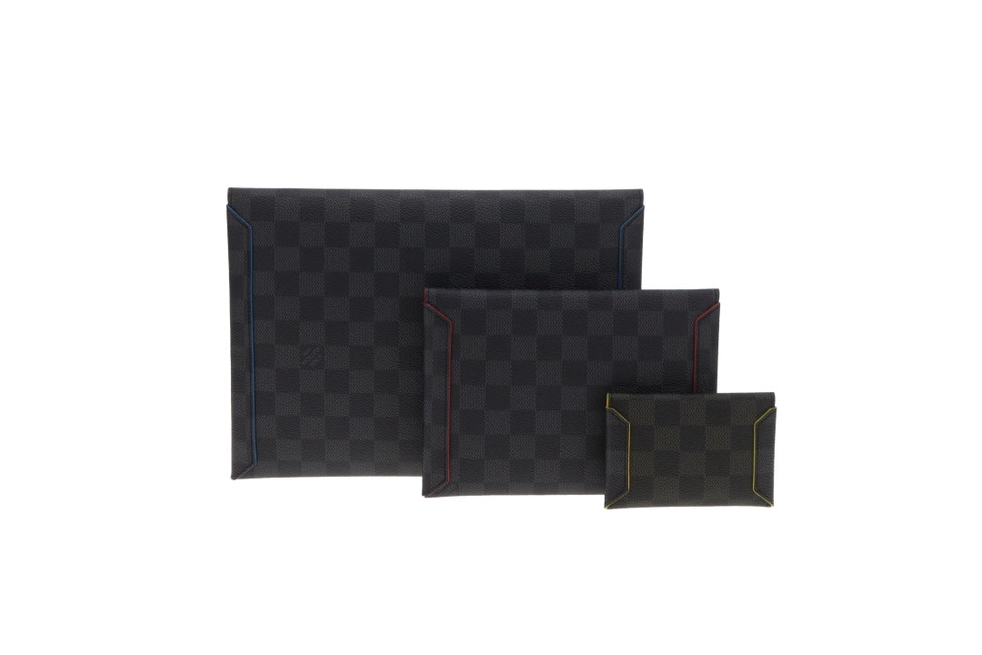Louis Vuitton Alpha Triple Pouch Virgil Abloah Damier Graphite 2019