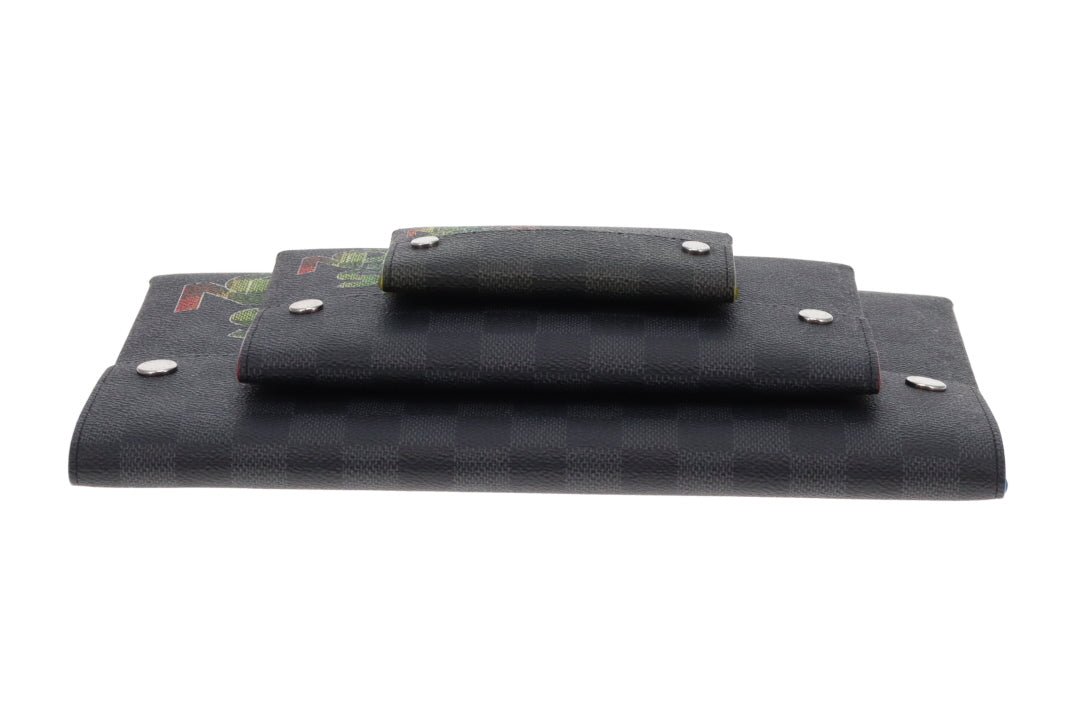 Louis Vuitton Alpha Triple Pouch Virgil Abloah Damier Graphite 2019