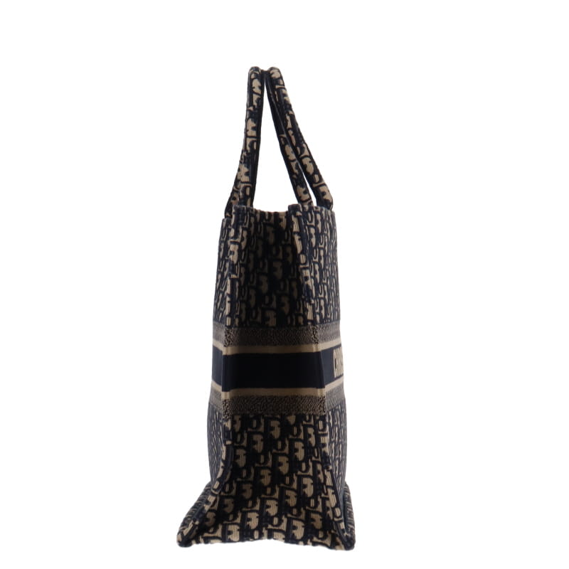 Dior Navy Oblique Book Tote Large