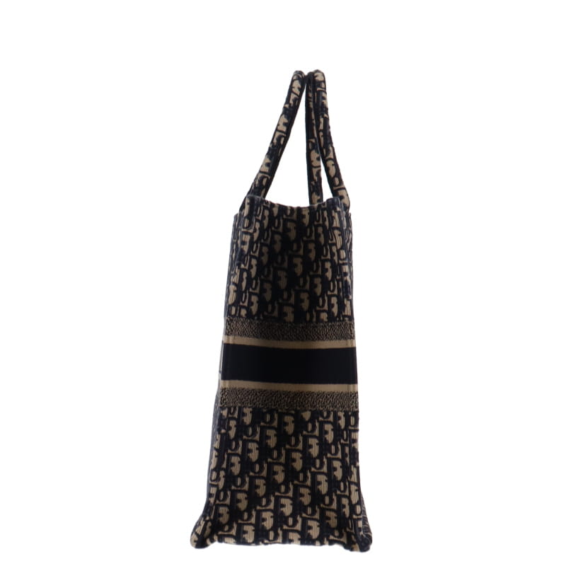 Dior Navy Oblique Book Tote Large