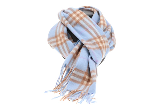 Burberry Scarf Baby Blue 100% Cashmere (2)