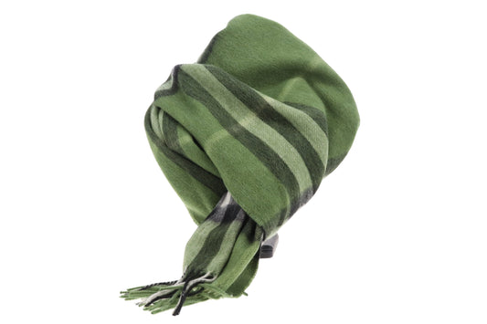 Burberry Scarf Green 100% Cashmere