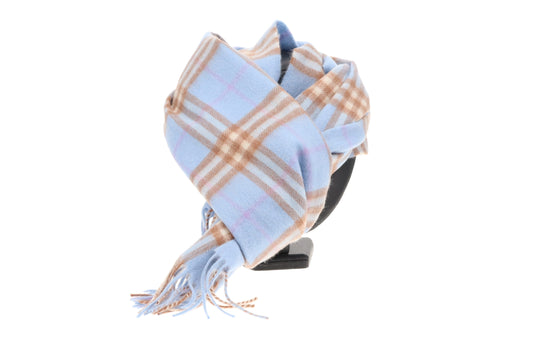 Burberry Scarf Baby Blue 100% Cashmere