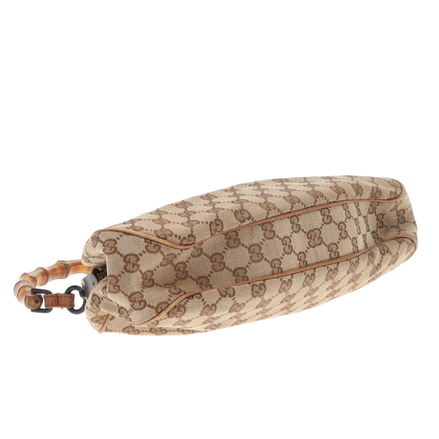 Gucci Bamboo GG Canvas Frame Bag By Tom Ford Vintage