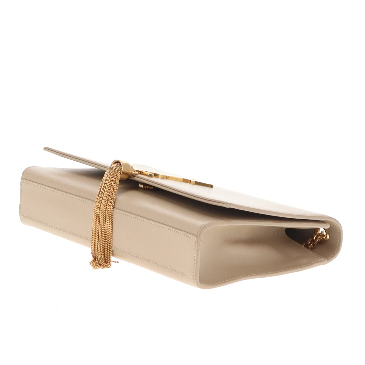 Saint Laurent Kate Tassel Medium Beige Smooth GHW 2015